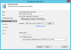 Adding Data Domain storage