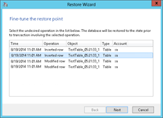 Fine-tune the restore point in Veeam Explorer for Microsoft SQL Server